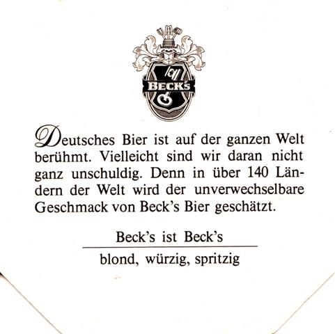 bremen hb-hb becks 8eck 2-3b (200-deutsches bier-schwarz) 